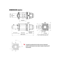 Treuil électrique Treuil DS 16.5 RS 7484kg 24V de COMEUP